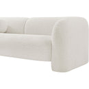 Meridian Emory Cream Boucle Fabric Sofa IMAGE 8