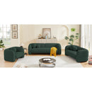 Meridian Emory Green Boucle Fabric Chair IMAGE 16