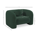  Manufacturer Color_Green -- Emory Green Boucle Fabric Upholstered Chair IMAGE 17