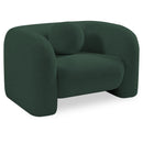 Meridian Emory Green Boucle Fabric Chair IMAGE 1