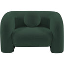  Manufacturer Color_Green -- Emory Green Boucle Fabric Upholstered Chair IMAGE 4
