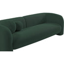 Meridian Emory Green Boucle Fabric Loveseat IMAGE 12