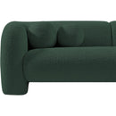 Meridian Emory Green Boucle Fabric Loveseat IMAGE 13