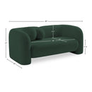  Manufacturer Color_Green -- Emory 66" Green Boucle Fabric Upholstered Loveseat IMAGE 17