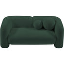  Manufacturer Color_Green -- Emory 66" Green Boucle Fabric Upholstered Loveseat IMAGE 5