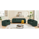  Manufacturer Color_Green -- Emory 89" Green Boucle Fabric Upholstered Sofa IMAGE 16