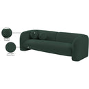  Manufacturer Color_Green -- Emory 89" Green Boucle Fabric Upholstered Sofa IMAGE 18