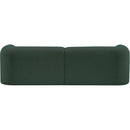 Meridian Emory Green Boucle Fabric Sofa IMAGE 3