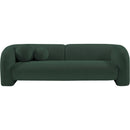 Meridian Emory Green Boucle Fabric Sofa IMAGE 4