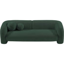 Meridian Emory Green Boucle Fabric Sofa IMAGE 5