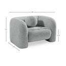  Manufacturer Color_Grey -- Emory Grey Boucle Fabric Upholstered Chair IMAGE 17