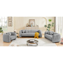  Manufacturer Color_Grey -- Emory 66" Grey Boucle Fabric Upholstered Loveseat IMAGE 16