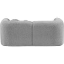  Manufacturer Color_Grey -- Emory 66" Grey Boucle Fabric Upholstered Loveseat IMAGE 3