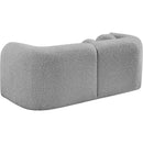  Manufacturer Color_Grey -- Emory 66" Grey Boucle Fabric Upholstered Loveseat IMAGE 7
