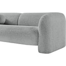  Manufacturer Color_Grey -- Emory 66" Grey Boucle Fabric Upholstered Loveseat IMAGE 8