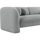 Meridian Emory Grey Boucle Fabric Sofa IMAGE 11