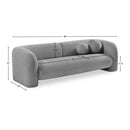  Manufacturer Color_Grey -- Emory 89" Grey Boucle Fabric Upholstered Sofa IMAGE 17