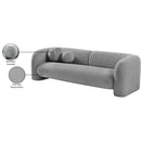  Manufacturer Color_Grey -- Emory 89" Grey Boucle Fabric Upholstered Sofa IMAGE 18