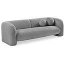  Manufacturer Color_Grey -- Emory 89" Grey Boucle Fabric Upholstered Sofa IMAGE 1
