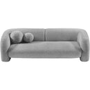  Manufacturer Color_Grey -- Emory 89" Grey Boucle Fabric Upholstered Sofa IMAGE 5