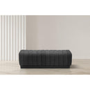  Manufacturer Color_Black -- Meridian Heathrow Fabric Ottoman IMAGE 2