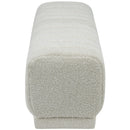  Manufacturer Color_Cream -- Heathrow Cream Boucle Fabric Upholstered Bench IMAGE 4