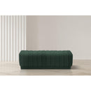  Manufacturer Color_Green -- Heathrow Green Boucle Fabric Upholstered Bench IMAGE 2