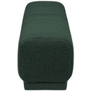  Manufacturer Color_Green -- Heathrow Green Boucle Fabric Upholstered Bench IMAGE 4