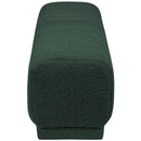 Meridian Heathrow Green Boucle Fabric Ottoman/Bench IMAGE 4