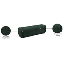  Manufacturer Color_Green -- Heathrow Green Boucle Fabric Upholstered Bench IMAGE 7