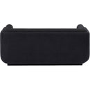  Manufacturer Color_Black -- Meridian Kimora Stationary Fabric Loveseat IMAGE 3