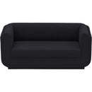  Manufacturer Color_Black -- Meridian Kimora Stationary Fabric Loveseat IMAGE 5