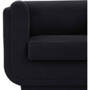  Manufacturer Color_Black -- Meridian Kimora Stationary Fabric Loveseat IMAGE 9