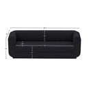  Manufacturer Color_Black -- Meridian Kimora Stationary Fabric Sofa IMAGE 12