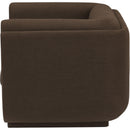  Manufacturer Color_Brown -- Kimora Brown Linen Textured Fabric Upholstered Chair IMAGE 6