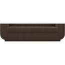 Manufacturer Color_Brown -- Kimora 64.5" Brown Linen Textured Fabric Upholstered Loveseat IMAGE 7