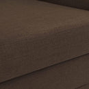  Manufacturer Color_Brown -- Kimora 86.5" Brown Linen Textured Fabric Upholstered Sofa IMAGE 10