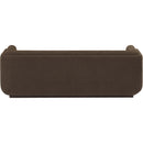  Manufacturer Color_Brown -- Kimora 86.5" Brown Linen Textured Fabric Upholstered Sofa IMAGE 3
