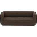  Manufacturer Color_Brown -- Kimora 86.5" Brown Linen Textured Fabric Upholstered Sofa IMAGE 5