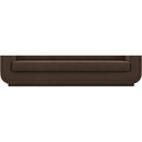  Manufacturer Color_Brown -- Kimora 86.5" Brown Linen Textured Fabric Upholstered Sofa IMAGE 7