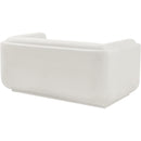  Manufacturer Color_Cream -- Kimora 64.5" Cream Linen Textured Fabric Upholstered Loveseat IMAGE 3