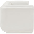  Manufacturer Color_Cream -- Kimora 64.5" Cream Linen Textured Fabric Upholstered Loveseat IMAGE 6