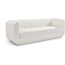  Manufacturer Color_Cream -- Kimora 86.5" Cream Linen Textured Fabric Upholstered Sofa IMAGE 1