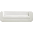  Manufacturer Color_Cream -- Kimora 86.5" Cream Linen Textured Fabric Upholstered Sofa IMAGE 4