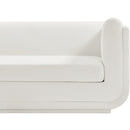 Meridian Kimora Cream Linen Textured Fabric Sofa IMAGE 7