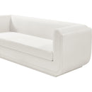  Manufacturer Color_Cream -- Kimora 86.5" Cream Linen Textured Fabric Upholstered Sofa IMAGE 8