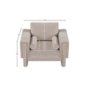  Manufacturer Color_Beige -- Meridian Madeline Stationary Fabric Chair IMAGE 15
