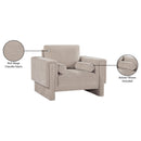 Manufacturer Color_Beige -- Meridian Madeline Stationary Fabric Chair IMAGE 16