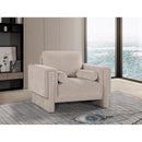  Manufacturer Color_Beige -- Meridian Madeline Stationary Fabric Chair IMAGE 2