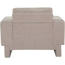  Manufacturer Color_Beige -- Meridian Madeline Stationary Fabric Chair IMAGE 3